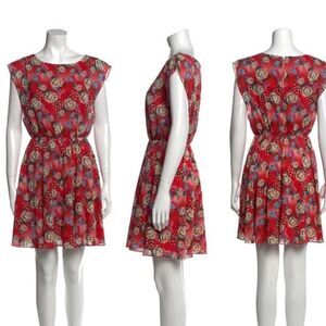Alice + Olivia Silk Floral Dress